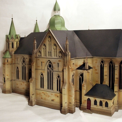 Architekturmodell der Dammer Kirche 