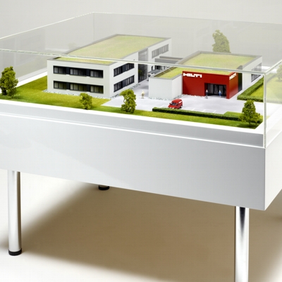 Architekturmodell des Schulungszentrums FA. HILTI 