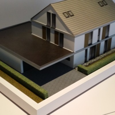 Architekturmodell eines Einfamilienhauses 
