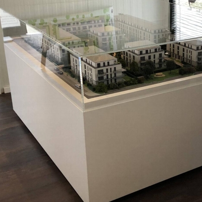 Architekturmodell einer Wohnanlage nahe München - Bild vom Modell
