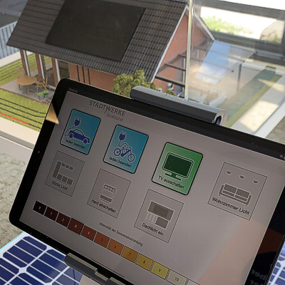 Modell zur Interaktion - Touchscreen